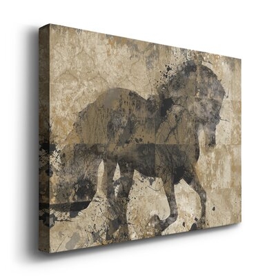 Midnight Stallion Premium Gallery Wrapped Canvas - Ready To Hang - Image 0