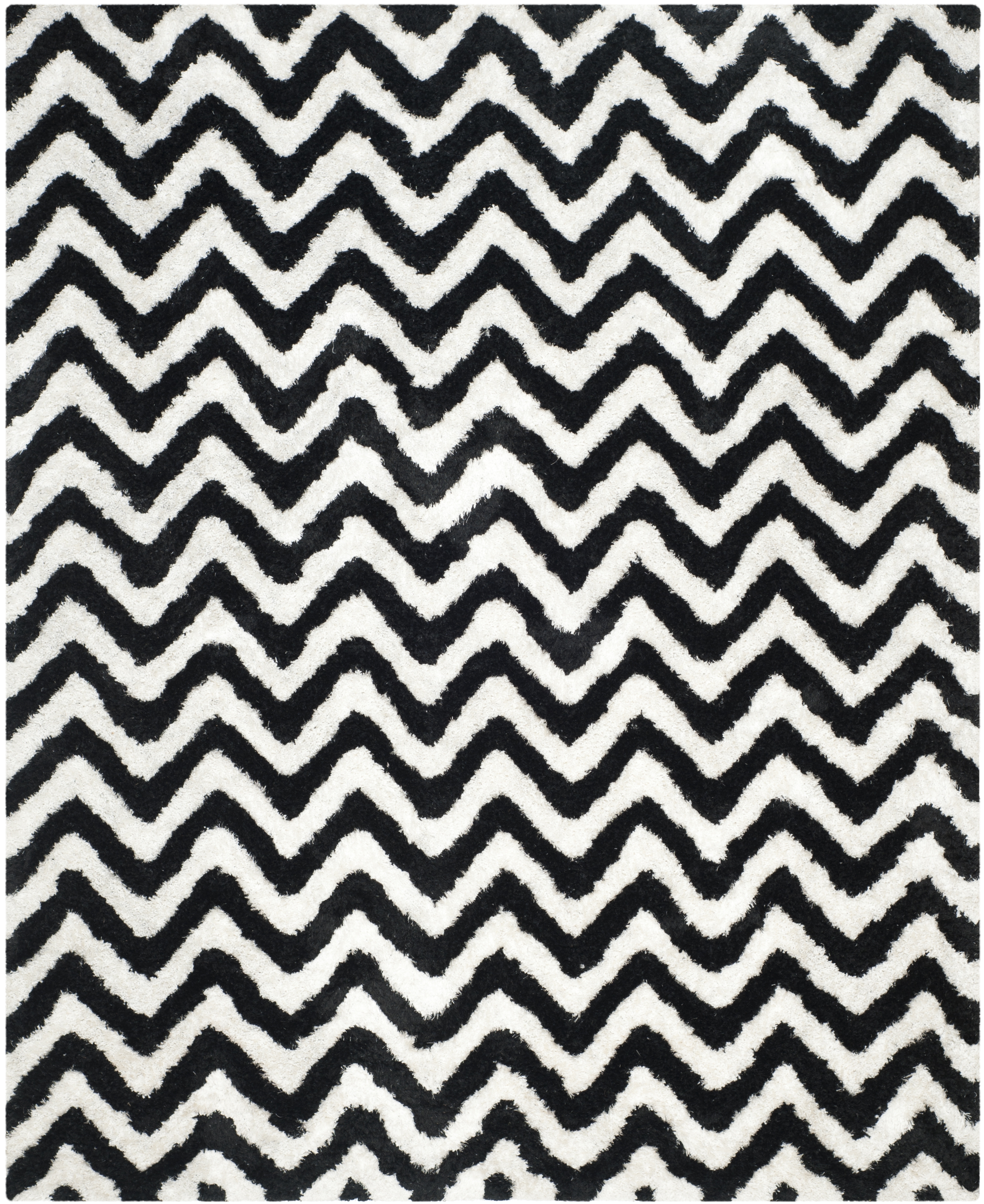 Arlo Home Hand Tufted Area Rug, BSG320C, Ivory/Black,  8' X 10' - Image 0