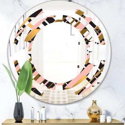 Checkered Pattern II Space Modern & Contemporary Frameless Wall Mirror - Image 0
