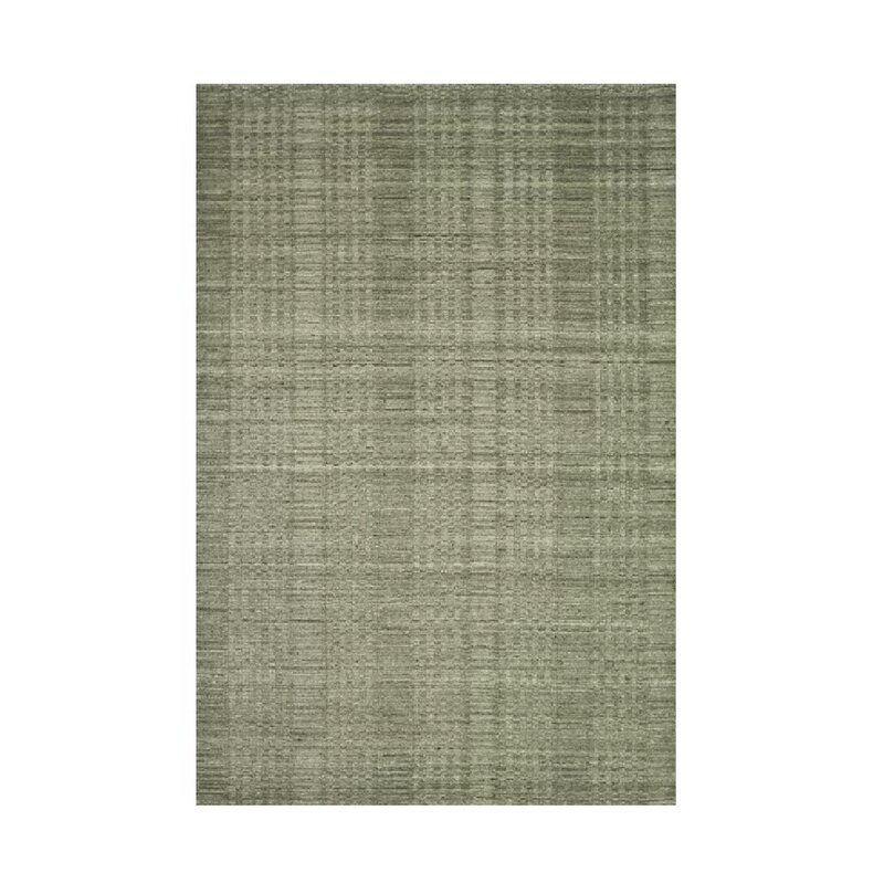  Hadley Stone Hand-Knotted Wool Gray Area Rug Rug Size: Rectangle 5' x 7'6" - Image 0