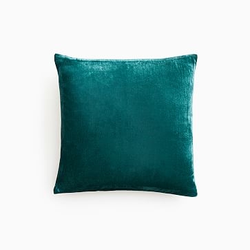 Lush Velvet Pillow Cover, 16"x16", Botanical Garden - Image 0
