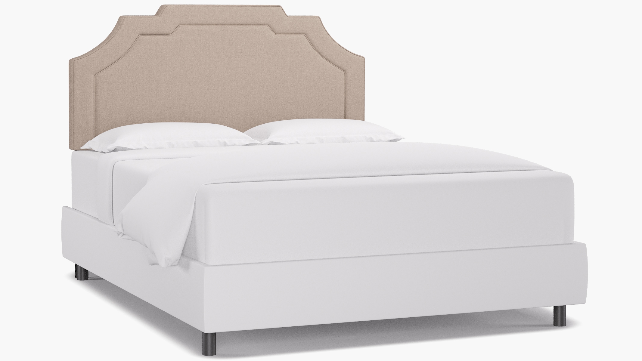 Art Deco Headboard, Husk Everyday Linen, Queen - Image 0