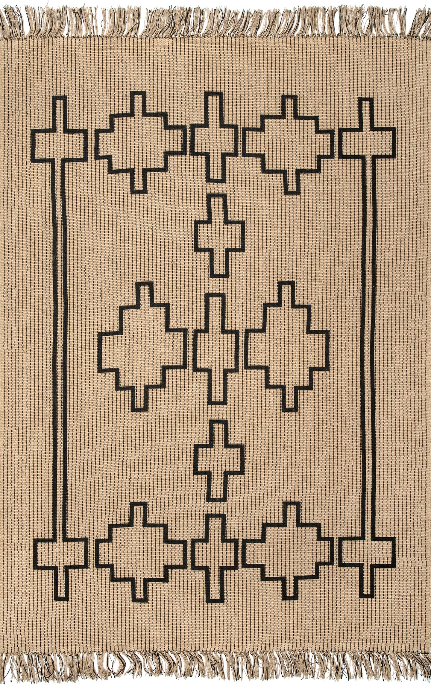 Kamilah Geometric Jute Area Rug - Image 1