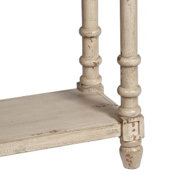 Lenay 52" Console Table, Distressed White - Image 1