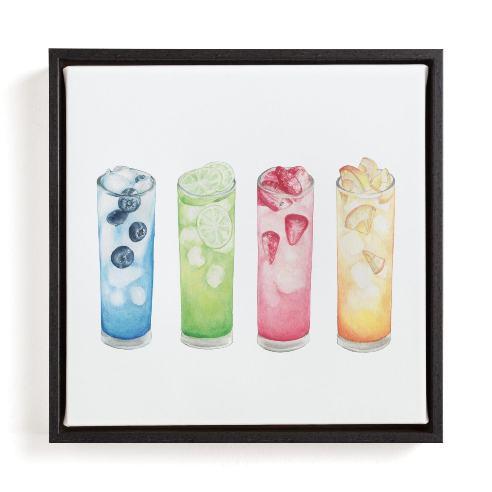 Watercolor Drinks Open Edition Fine Art Print - Image 0