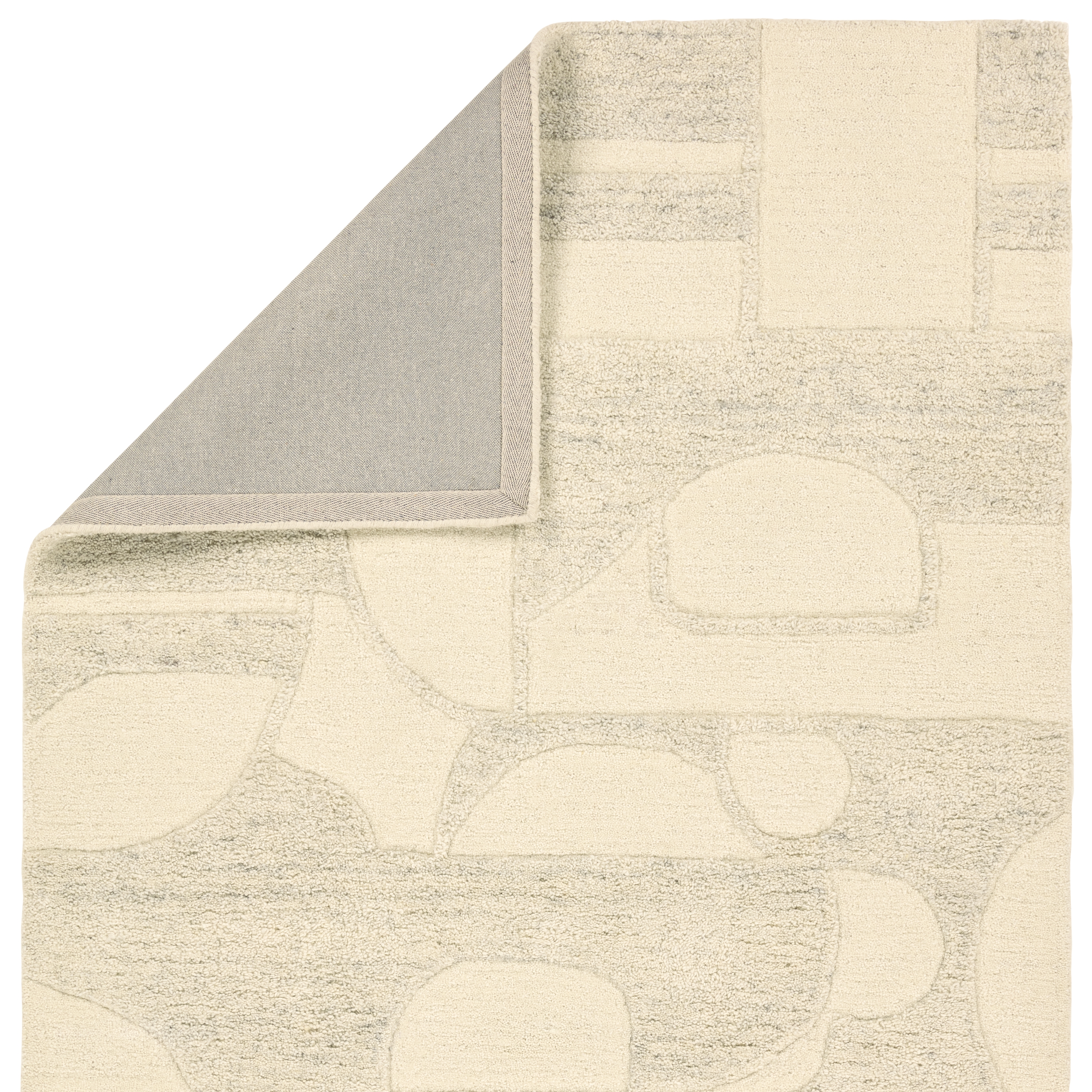 Pali RYN04 Handmade Abstract Tan and White Area Rug (9'6"x13'6") - Image 2