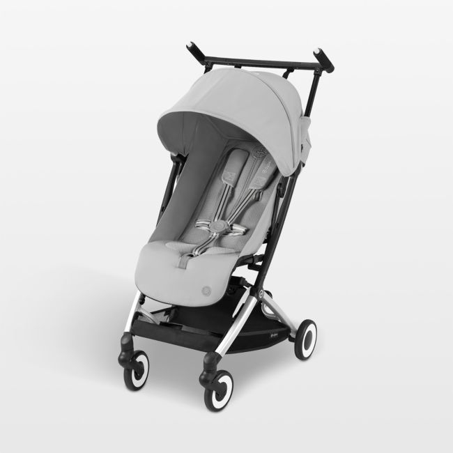 CYBEX Fog Grey Libelle 2 Compact Baby Stroller with Silver Frame - Image 0