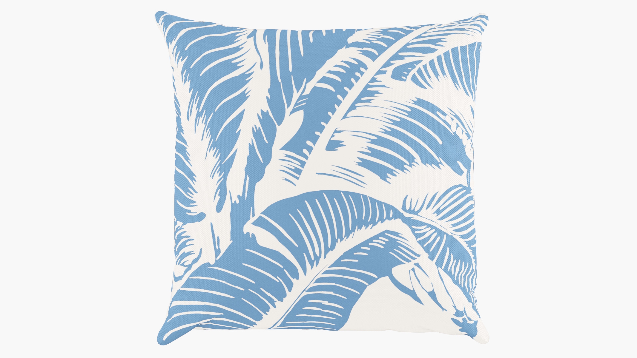 Outdoor 16" Throw Pillow, Cornflower Martinique® Encore, 16" x 16" - Image 0