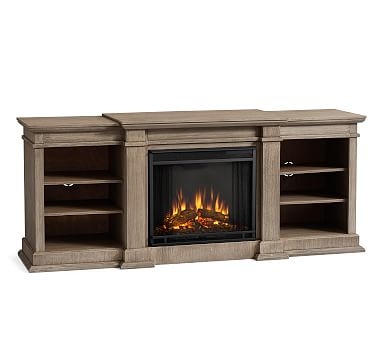 Lorraine Electric Fireplace, Gray Wash - Image 0