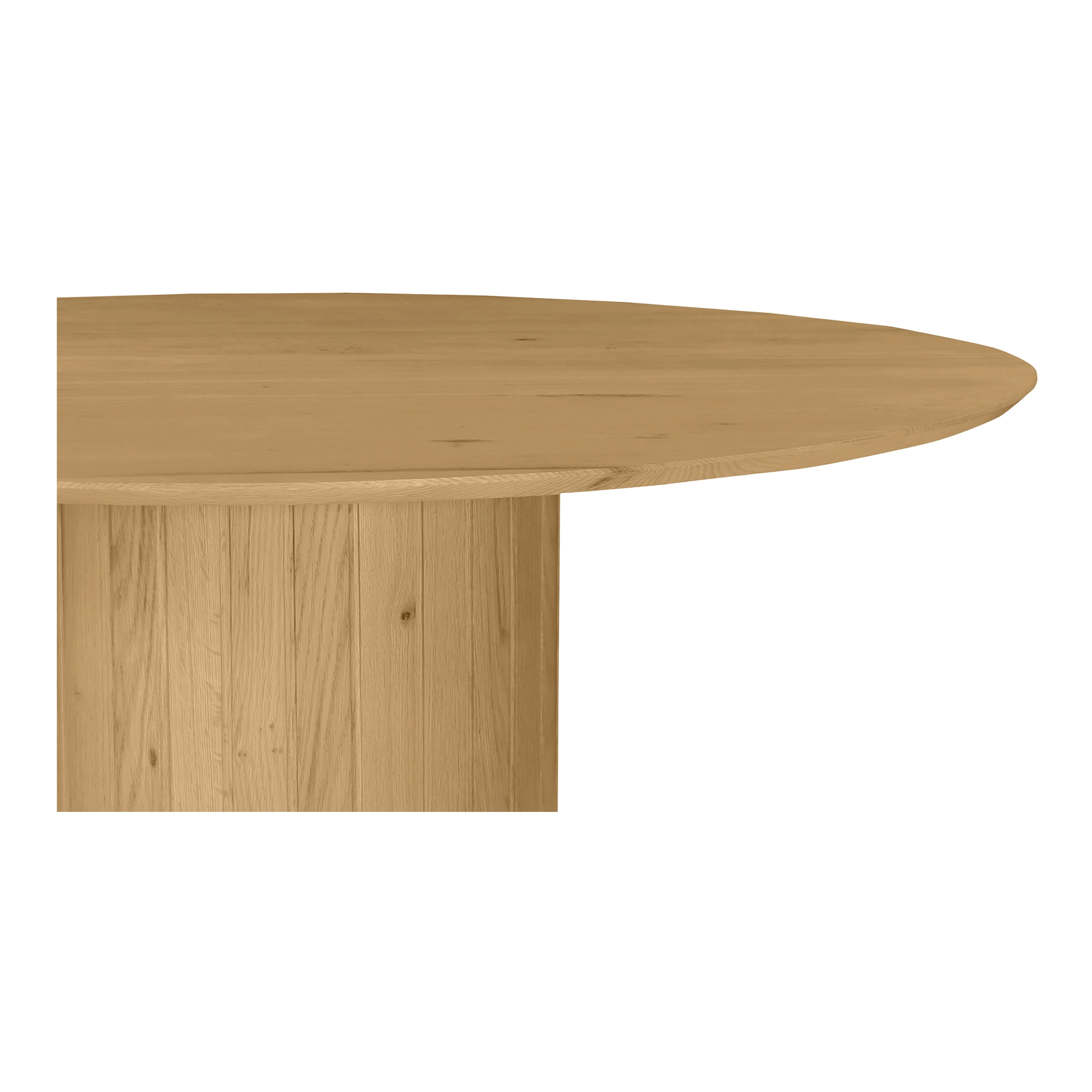Povera Round Dining Table Oak - Image 3