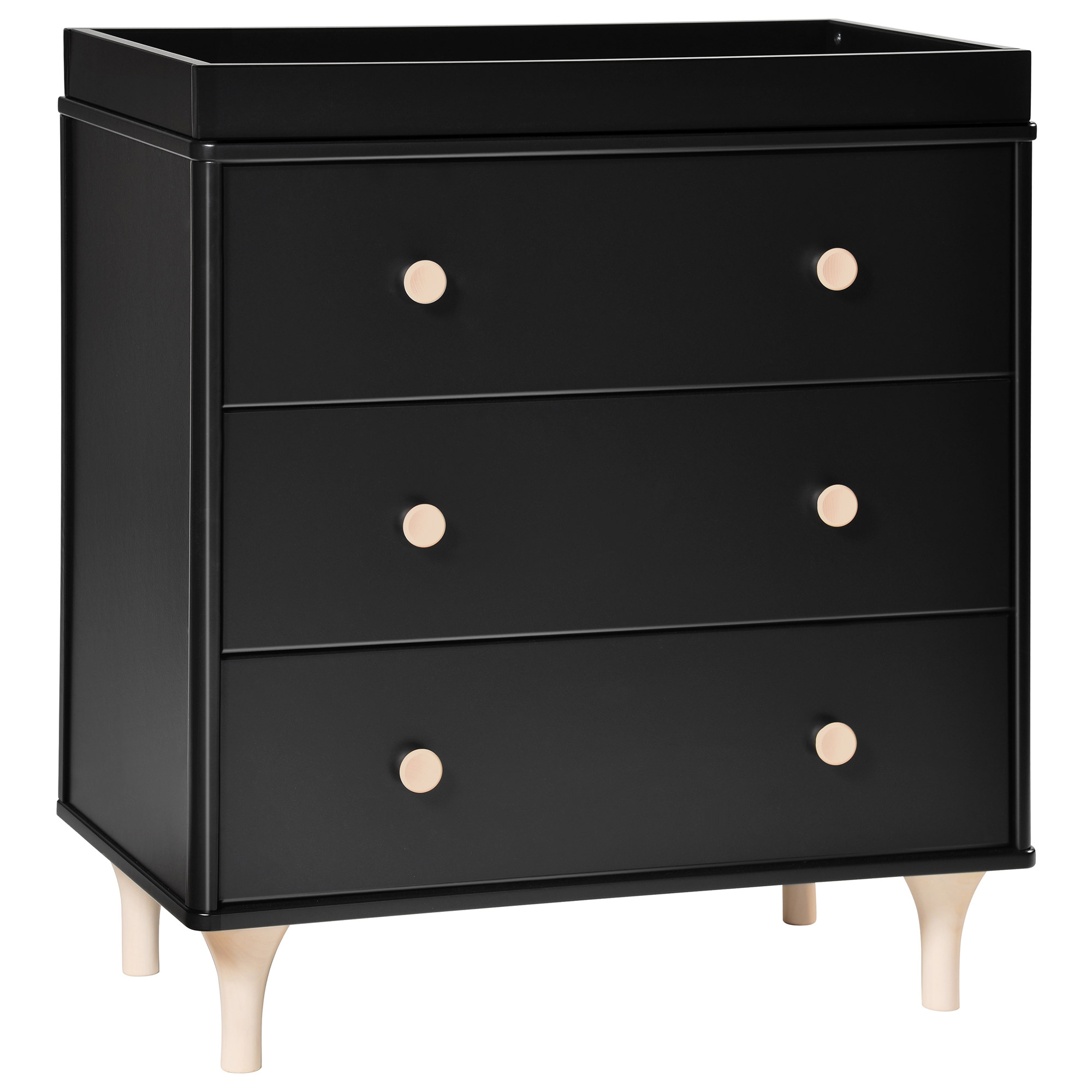 Babyletto Lolly Modern Classic Black Changing Station Dresser - Image 0