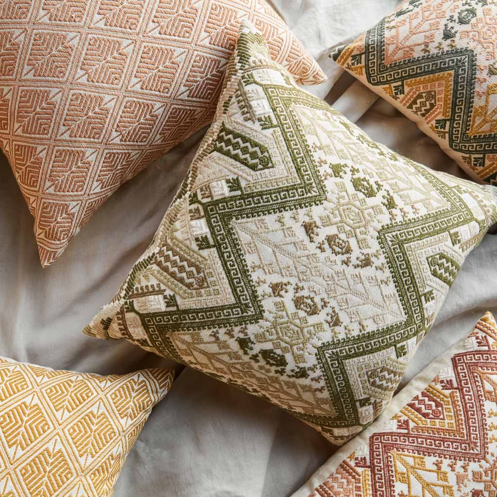 The Citizenry Noa Pillow | 22" x 22" | Slate Blue - Image 10