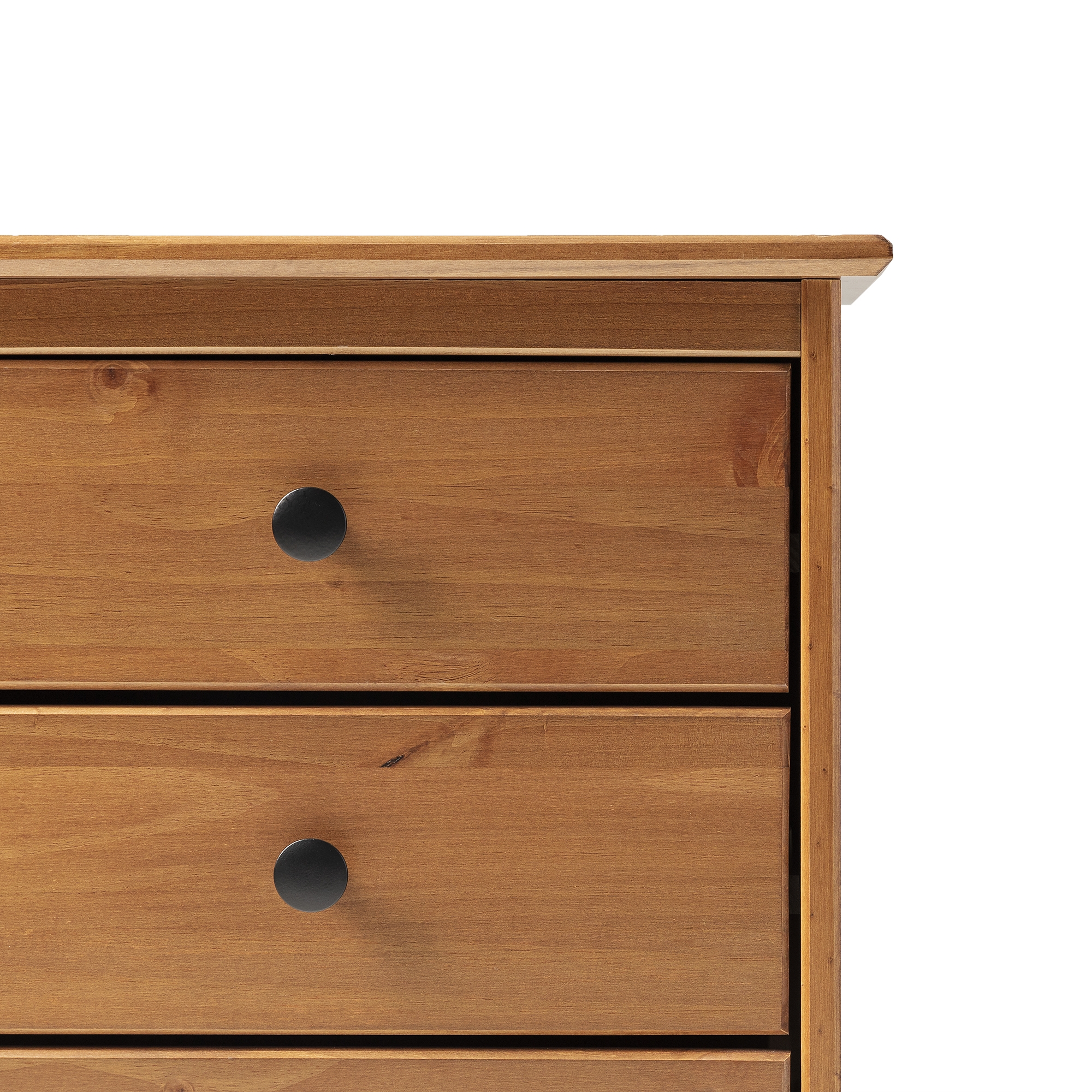 Modern 3 Drawer Nightstand - Caramel - Image 6