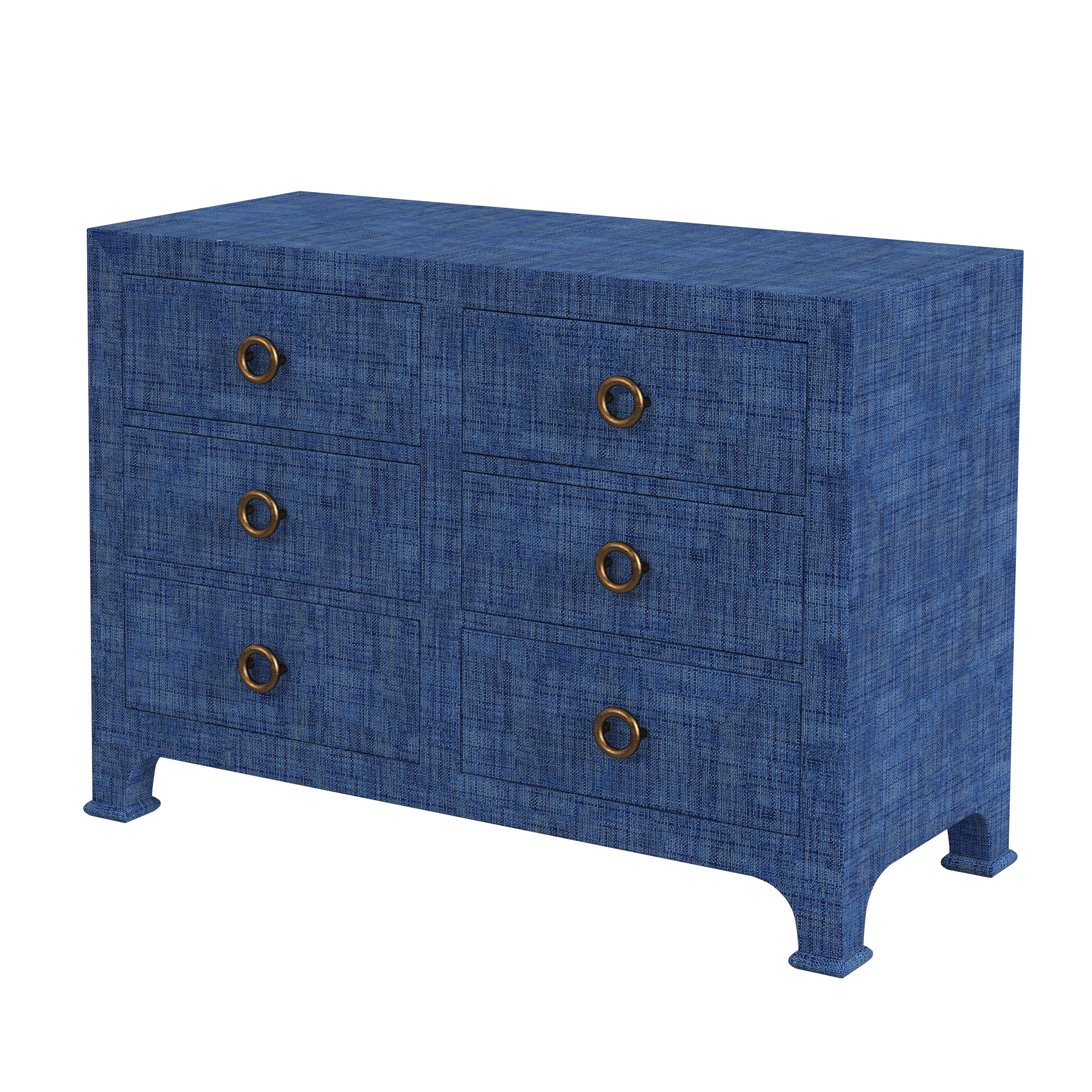 Chatham Blue Raffia Dresser - Image 0