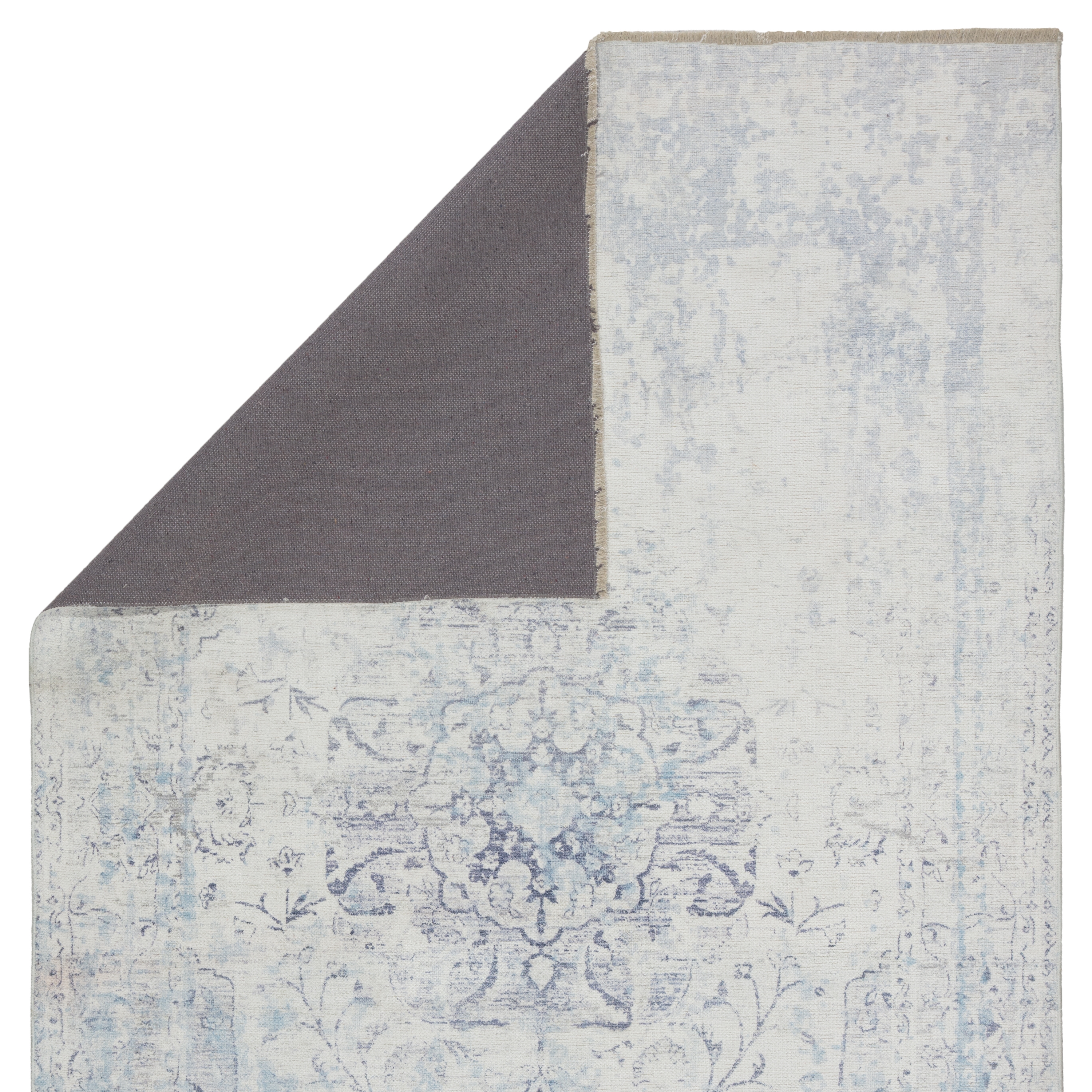 Contessa Medallion Blue/ White Area Rug (6'X9') - Image 2