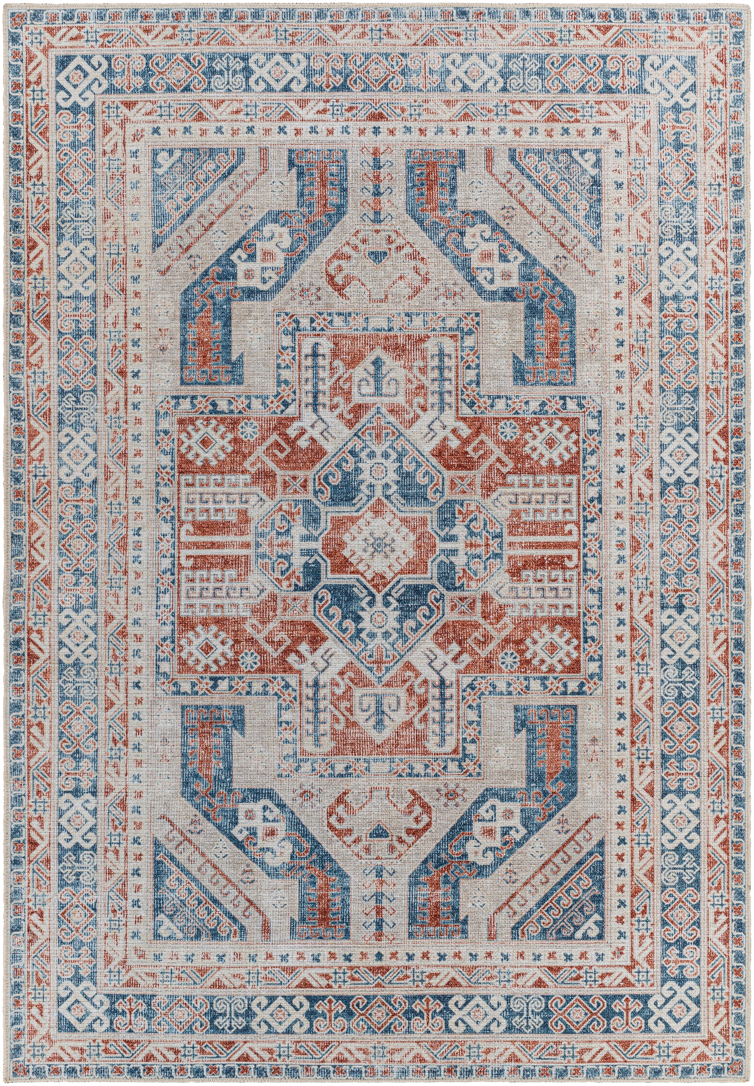 Amelie Beige Indoor 2' x 2'11" Machine Woven Rug - Image 0