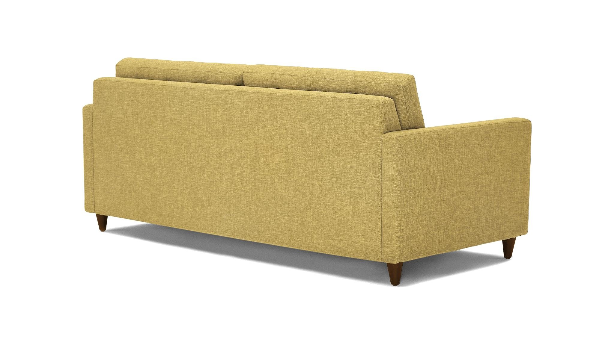 Yellow Eliot Mid Century Modern Sleeper Sofa - Marin Sunflower - Mocha - Foam - Image 3