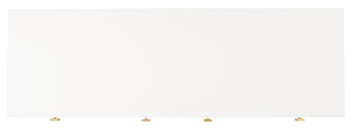 Claudette 4 Drawer Dresser - White/Gold - Image 6