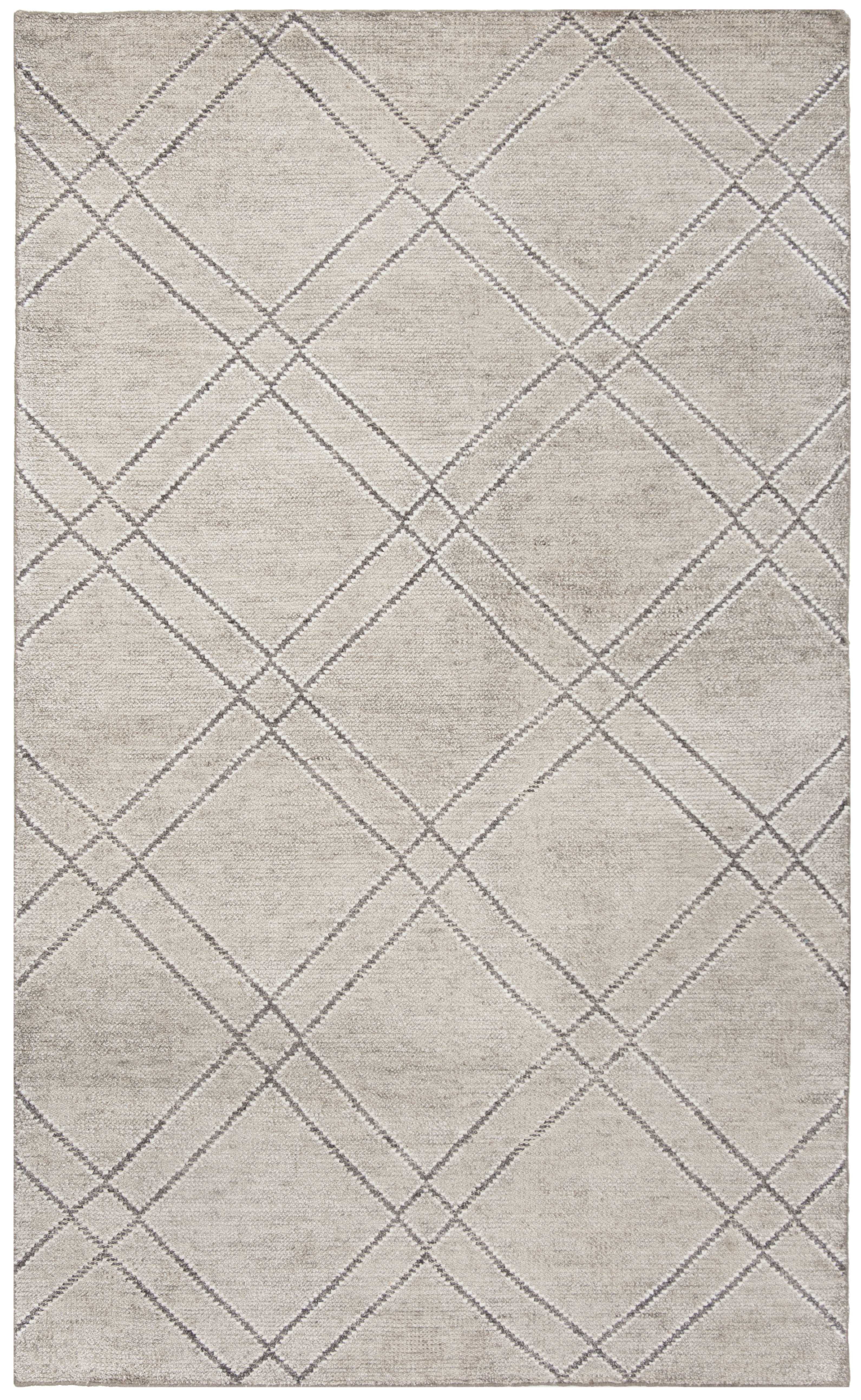 Arlo Home Hand Knotted Area Rug, STW701B, Khaki/Grey,  5' X 8' - Image 0