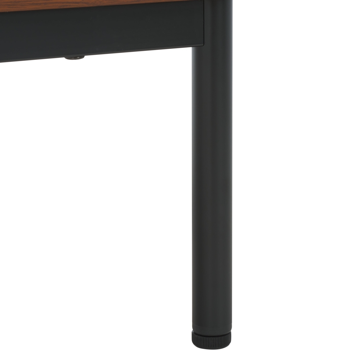 Enid 4 Door Media Stand - Walnut / Black - Safavieh - Image 4