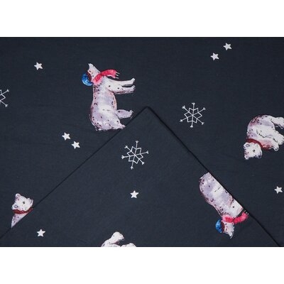 Nandita Snow Bear 180 Thread Count 100% Cotton Flannel Sheet Set - Image 0