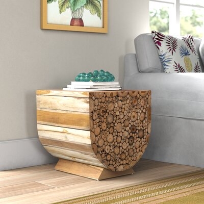 Hermosillo Solid Wood Pedestal End Table - Image 0