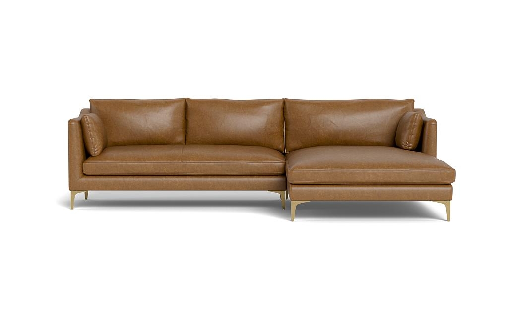 Caitlin Leather Right Chaise Sectional by The EverygirlÃ?Â® - Image 0