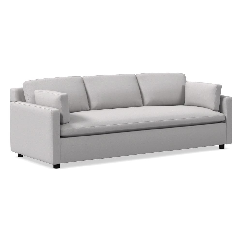 Marin 94" Sofa, Down, Chenille Tweed, Frost Gray, Concealed Support - Image 0