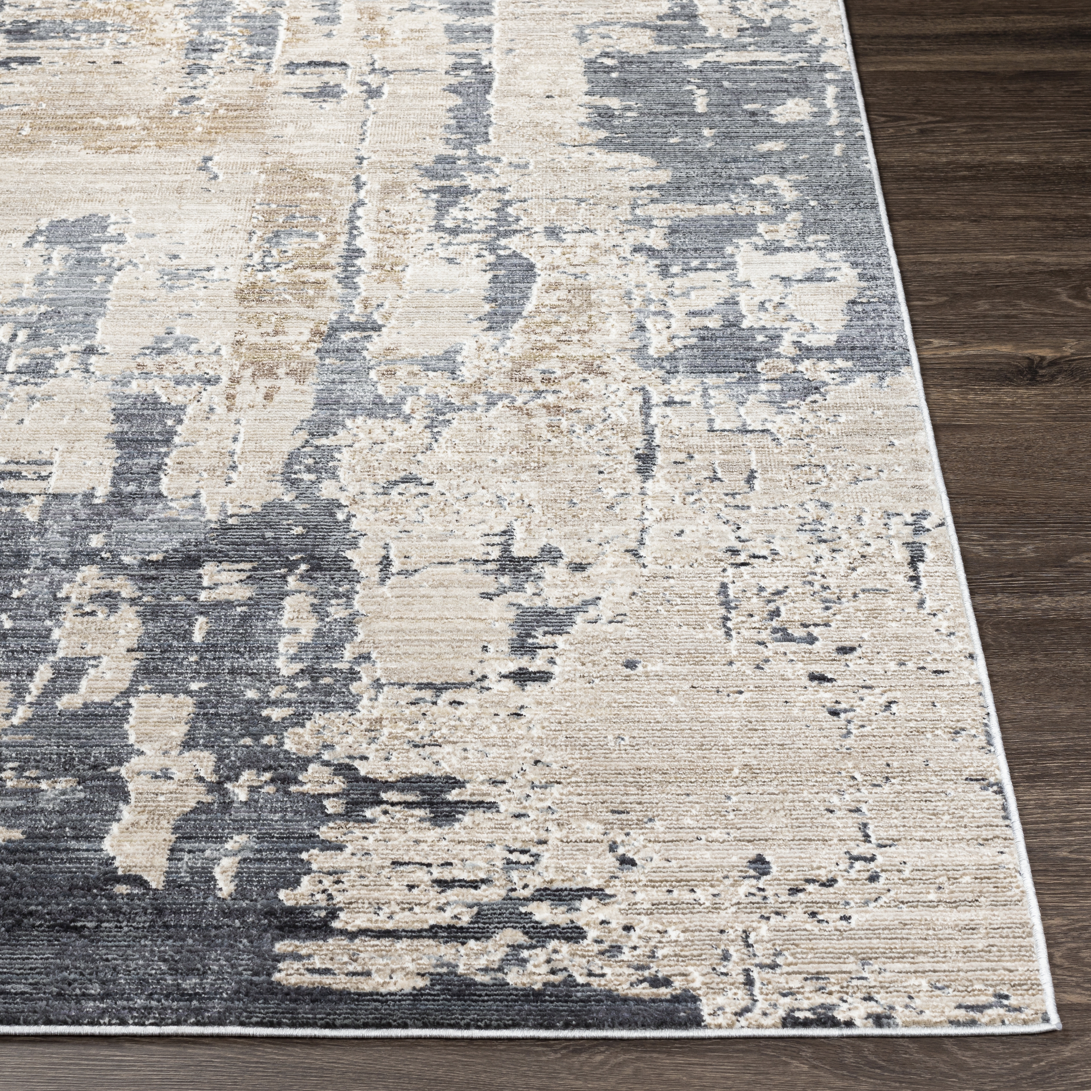 Valour Black Indoor 2' x 3' Machine Woven Rug - Image 2
