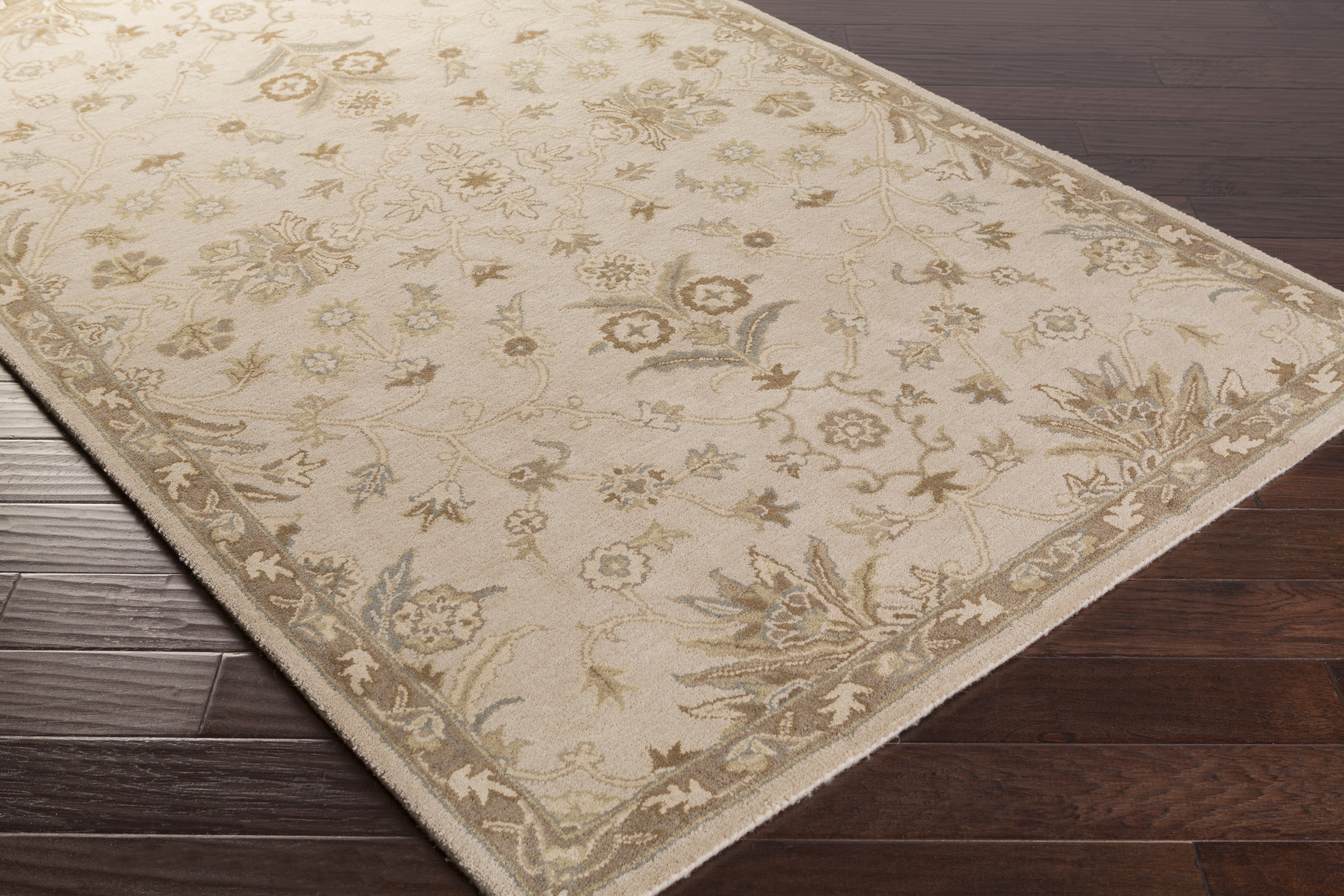 Caesar Beige Indoor 8' x 8' Handmade Rug - Image 7
