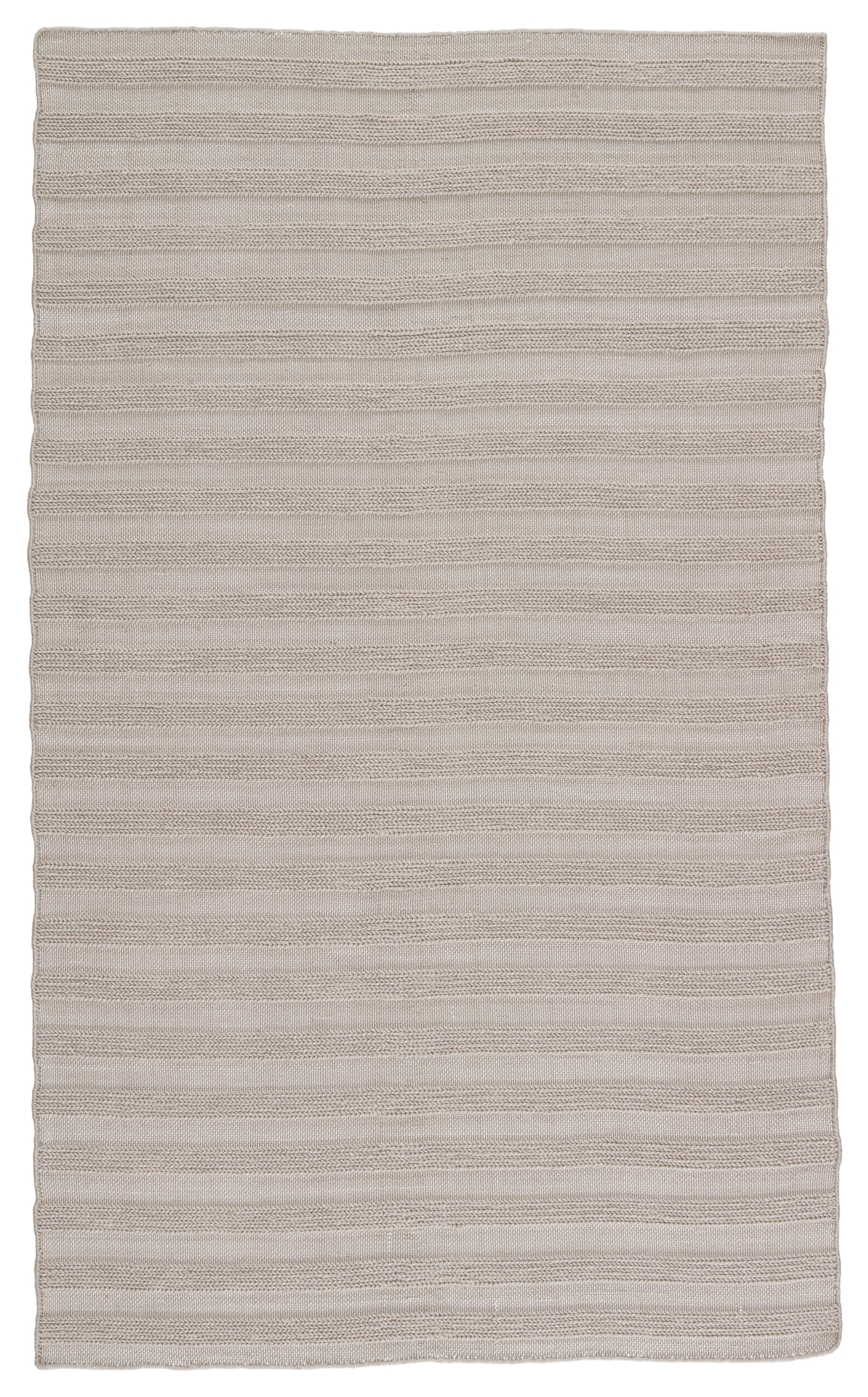 Miradero Indoor/ Outdoor Striped Light Gray Area Rug (2'X3') - Image 0