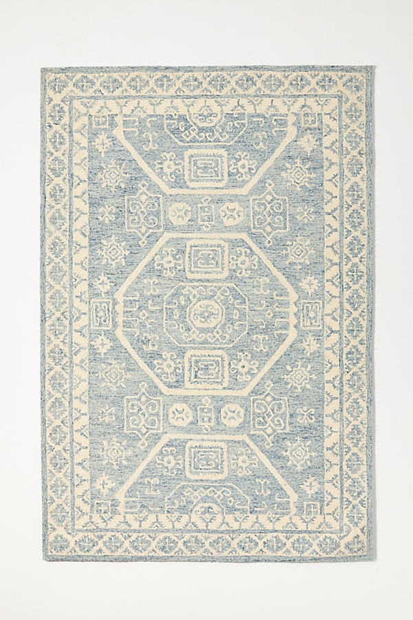 Hand-Tufted Branwyn Rug By Anthropologie in Blue Size 8 x 10 - Image 0