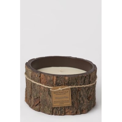 Filled Candle Bark Woodfire Scented Jar Candle - Image 0