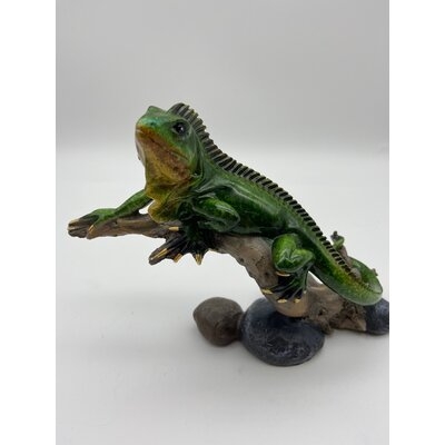 Flitwick Glazed Iguana on Branch Figurine - Image 0