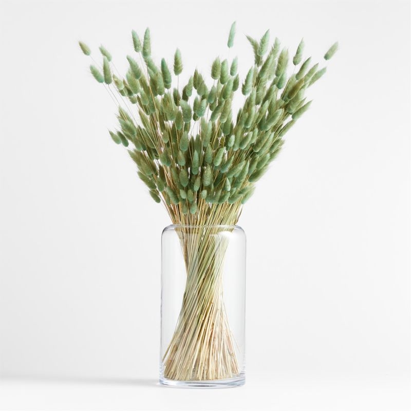 Dried Teal-Green Bunny Tail Bunch 30" - Image 1