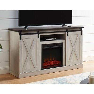 Bradner TV Stand for TVs up to 65" with Electric Fireplace Included - Image 0
