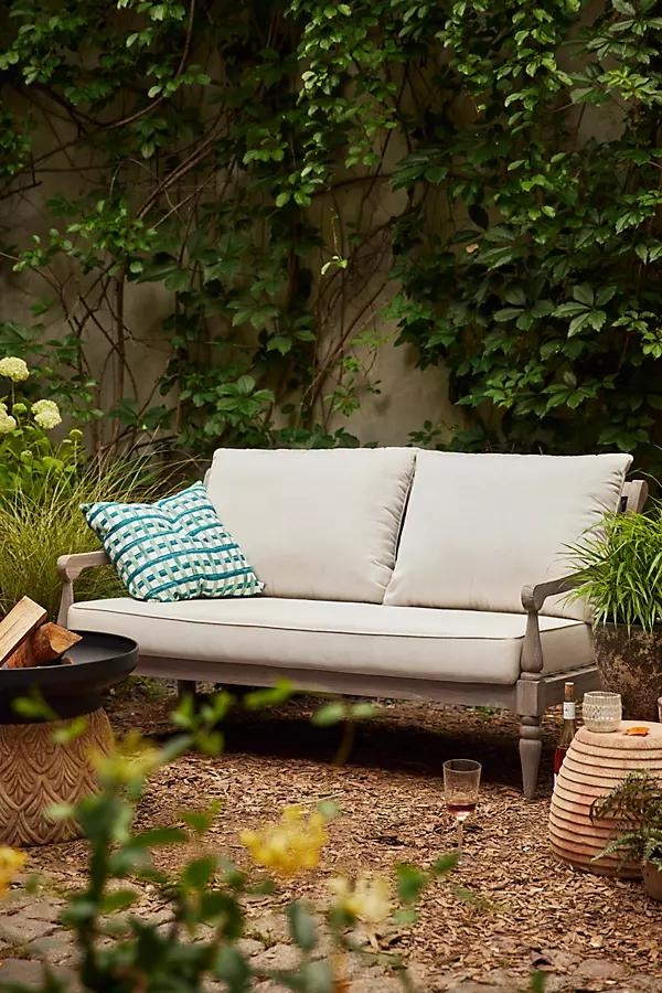 Shoreham Teak Two Seat Sofa - Image 0