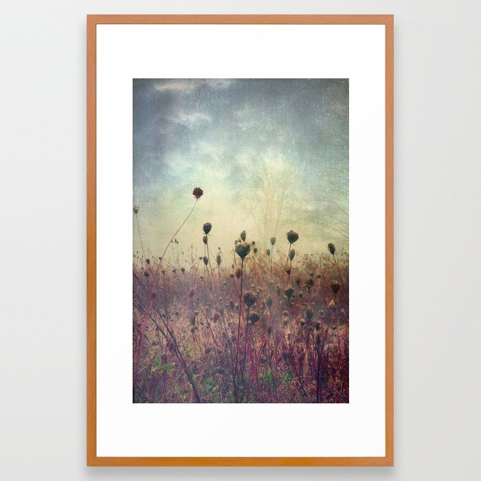 Her Mind Wandered In Beautiful Worlds Framed Art Print by Olivia Joy St.claire - Cozy Home Decor, - Conservation Pecan - LARGE (Gallery)-26x38 - Image 0