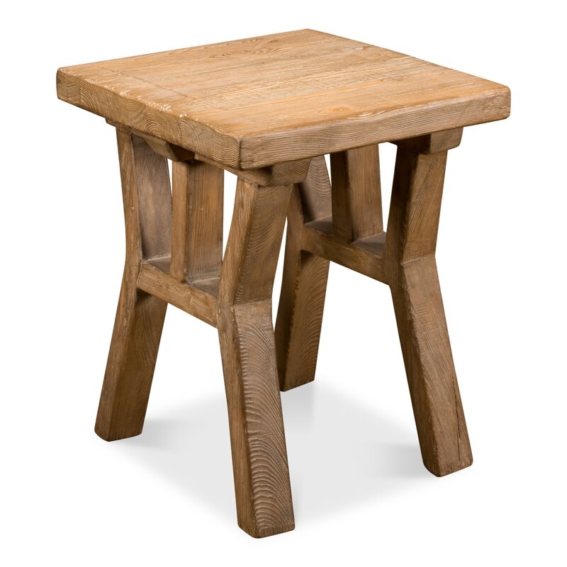 Sarreid Ltd Solid Wood End Table - Image 0