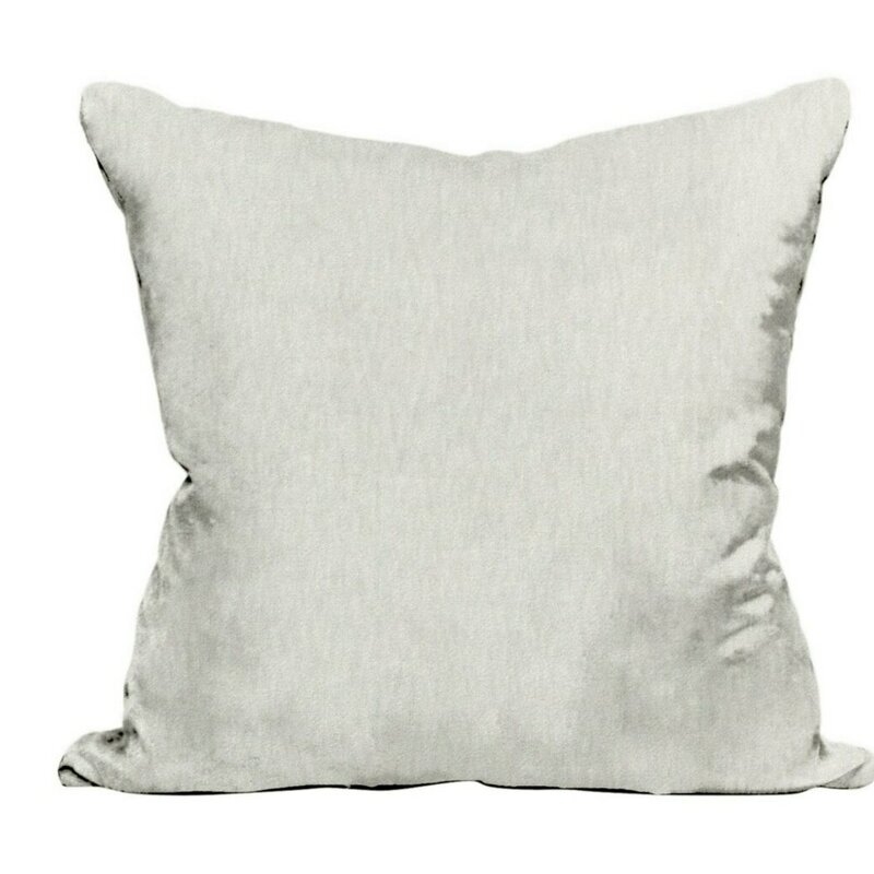 The House of Scalamandre Bay Acrylic Throw Pillow Color: Oyster - Image 0