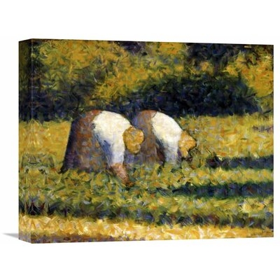 'Farm Women at Work' by Georges Seurat Painting Print on Wrapped Canvas - Image 0