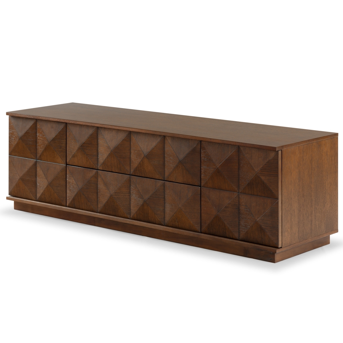 Patty 4 Door Wood Media Stand - Walnut - Image 6