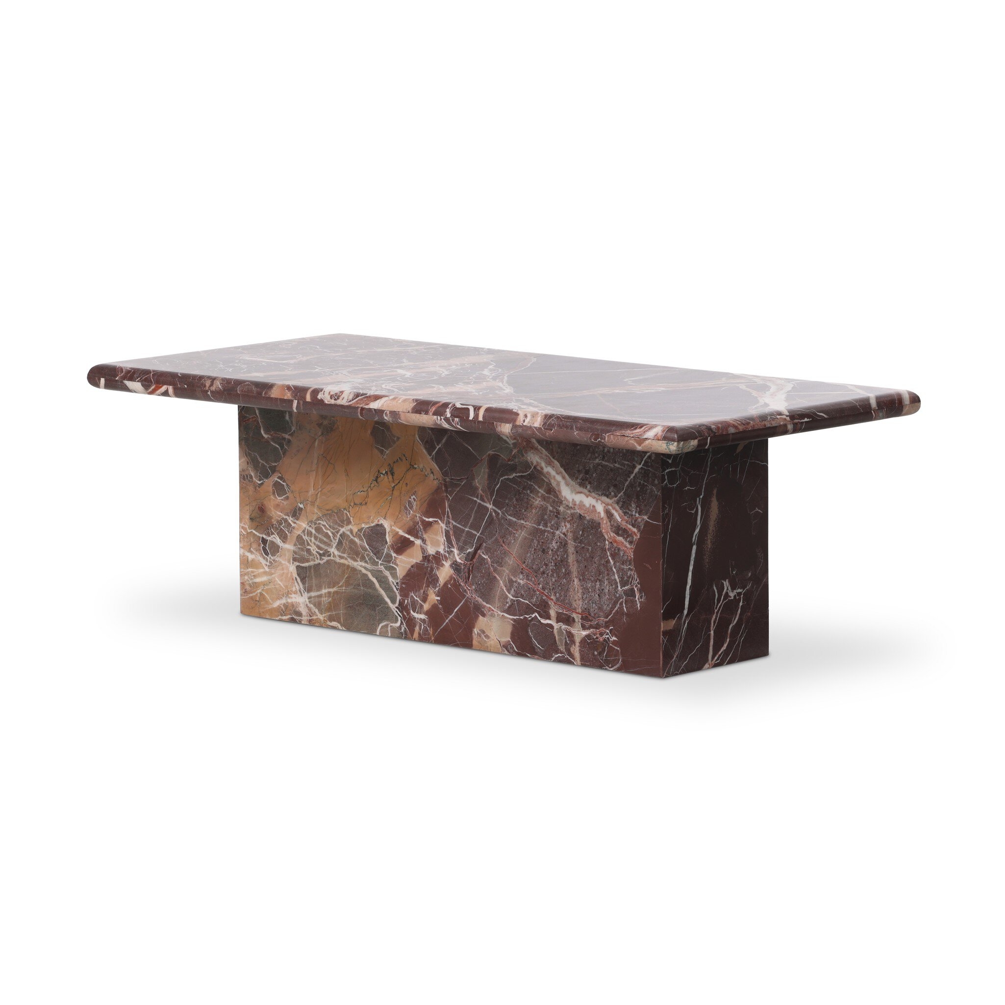 Arum Coffee Table - Merlot Marble - Image 1