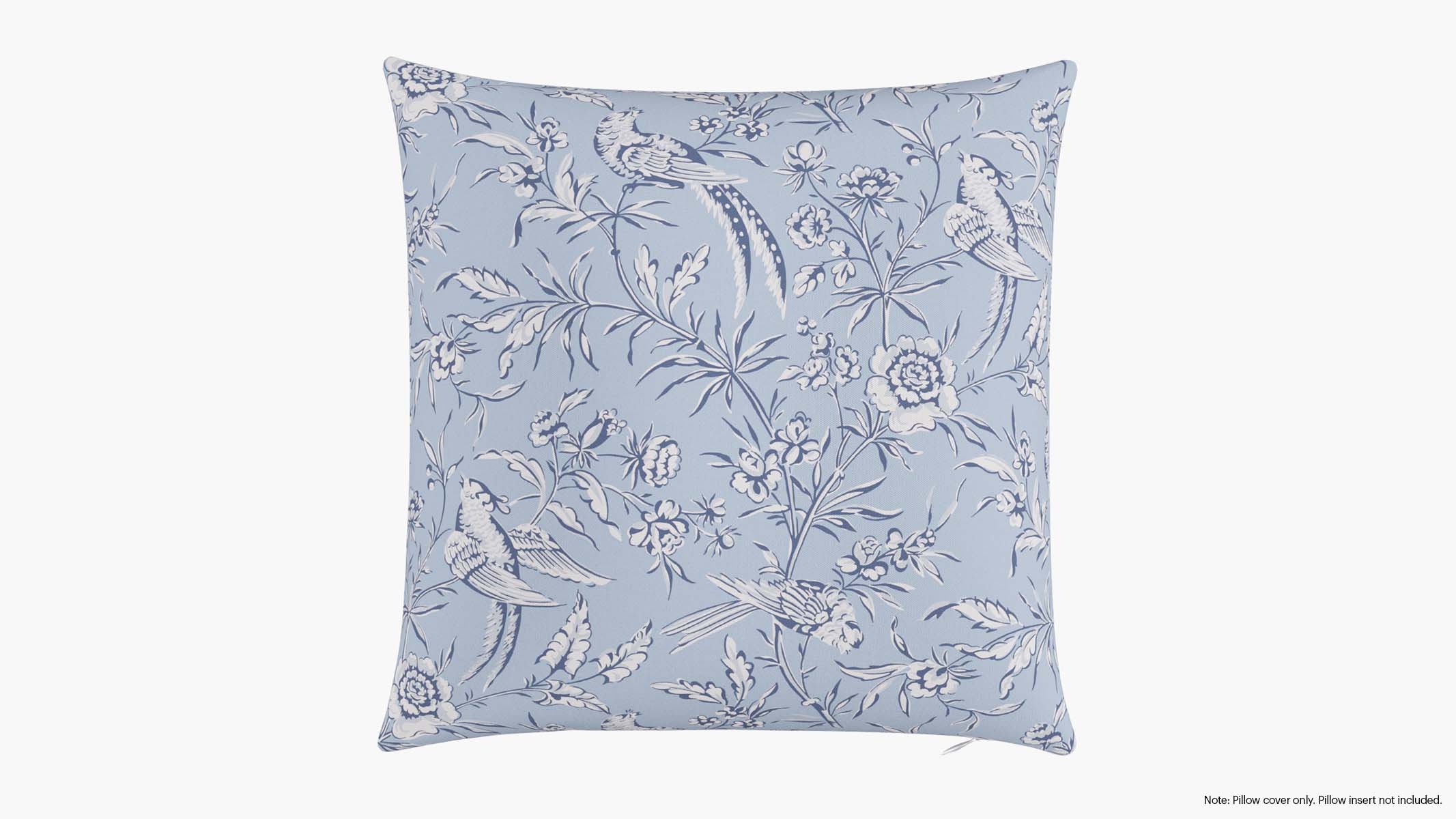 Throw Pillow Cover 20", Blue Aviary, 20" x 20" - Image 0