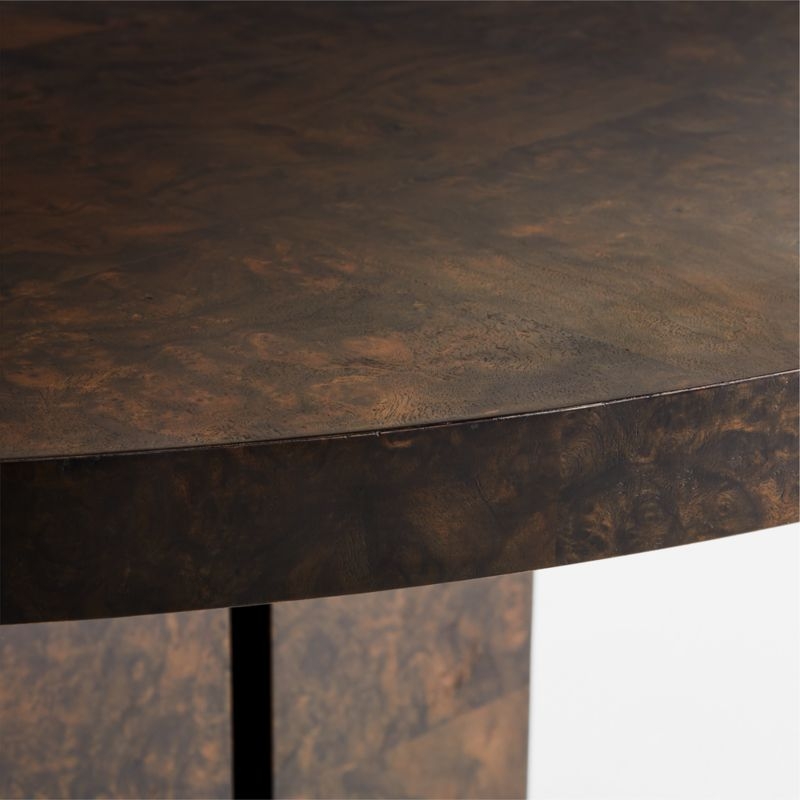 Rituelle 54" Burl Wood Round Dining Table by Athena Calderone - Image 7