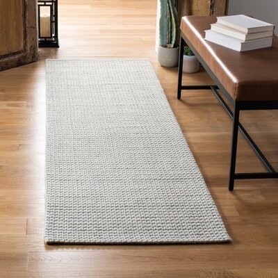 Handmade Flatweave Beige Area Rug - Image 0