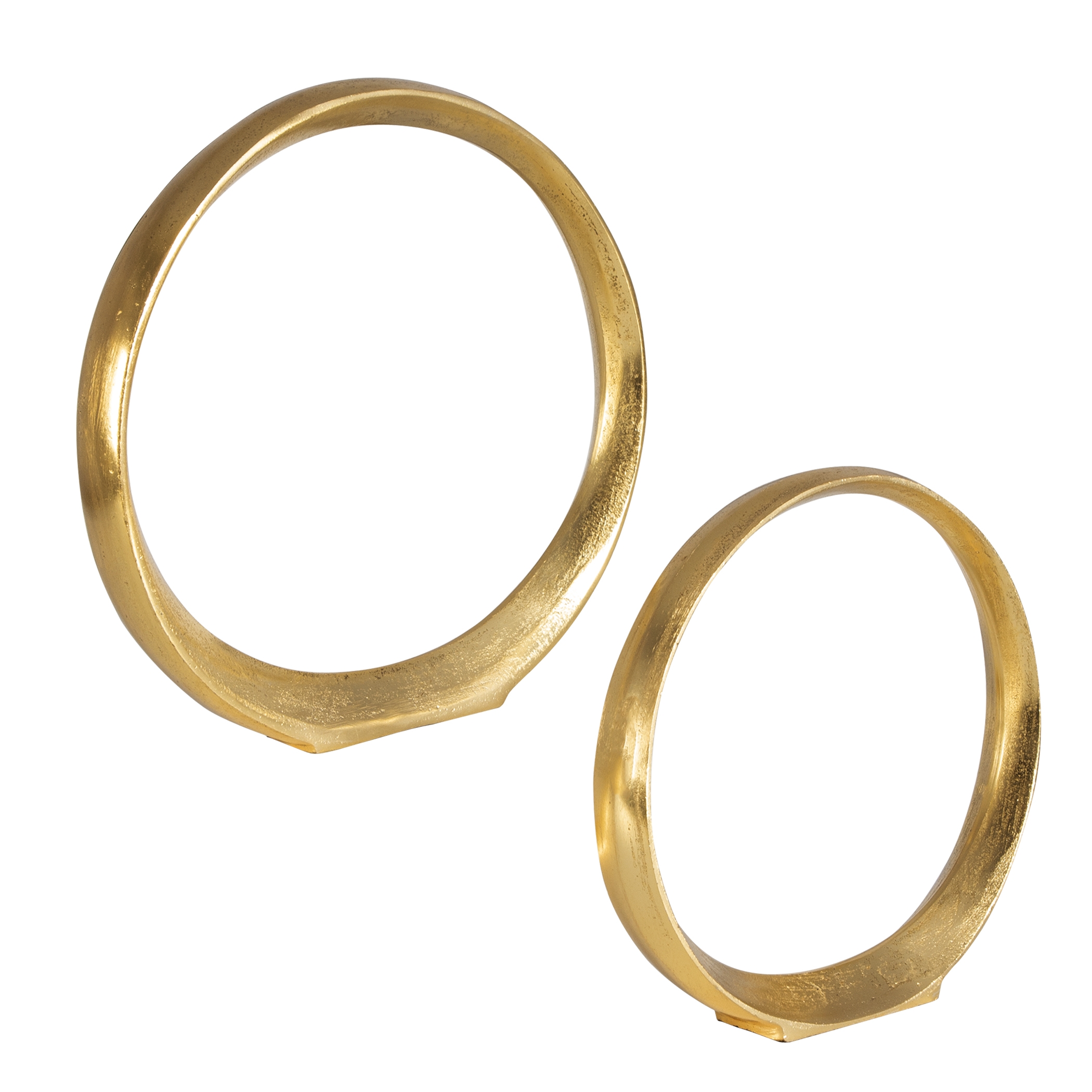 Jimena Gold Ring Sculptures Set/2 - Image 5