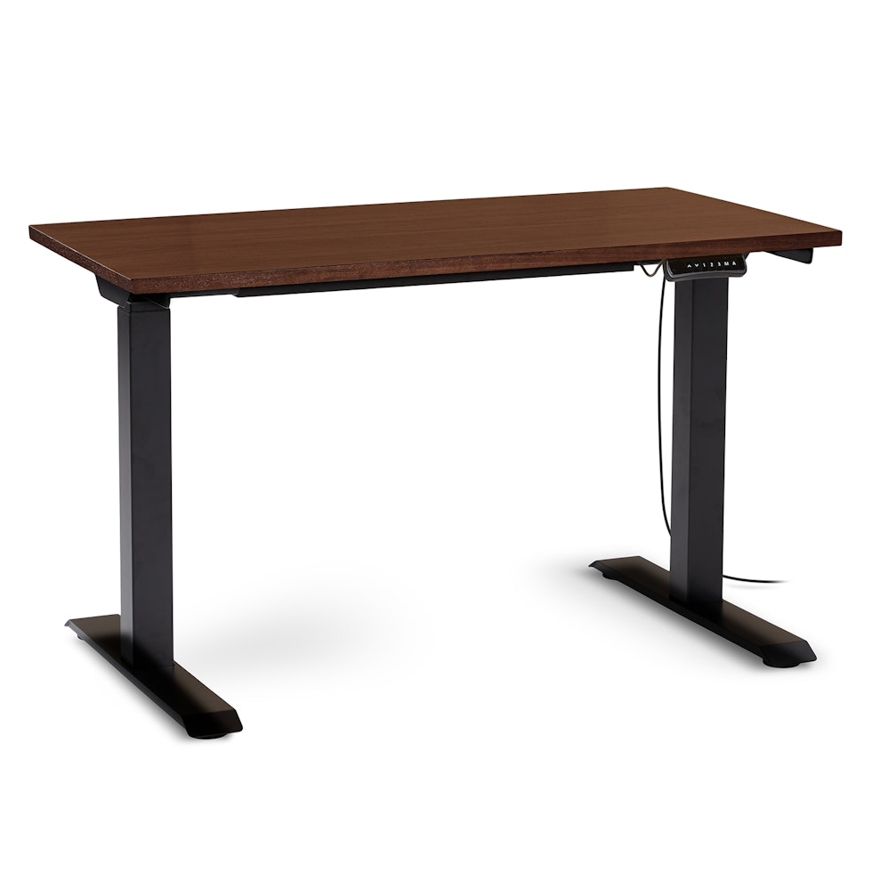 Haptic 47.5" Height Adjustable Desk - Walnut - Image 0