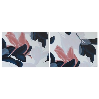Dainty Feathers - 2 Piece Painting Set on Canvas - Image 0
