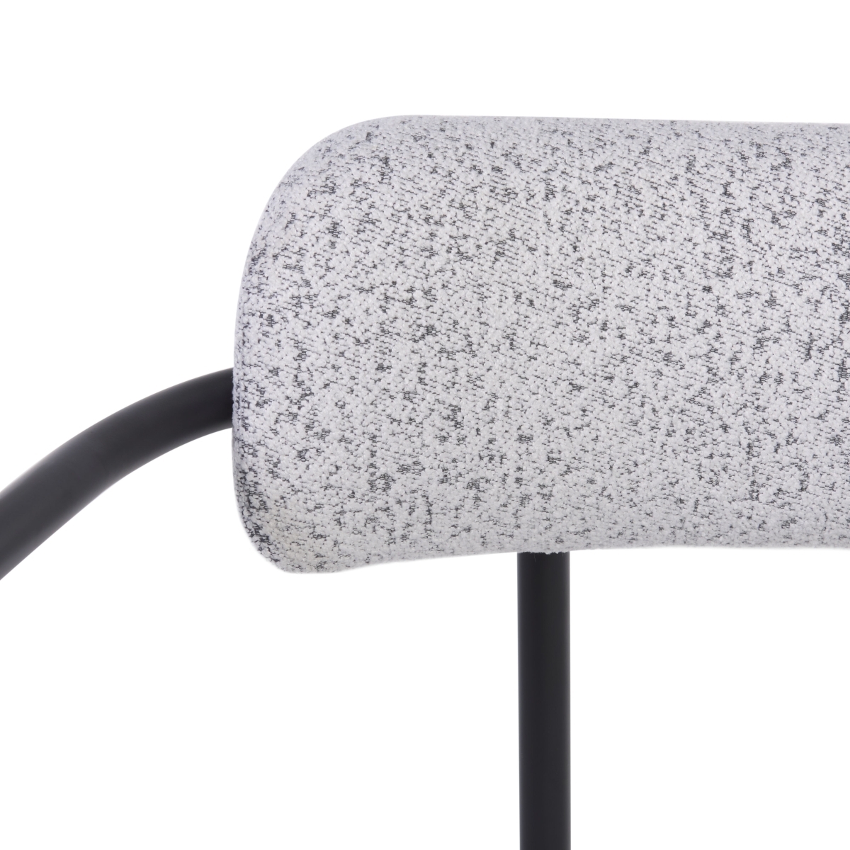 Andrean Dining Arm Chair - White / Black - Image 2